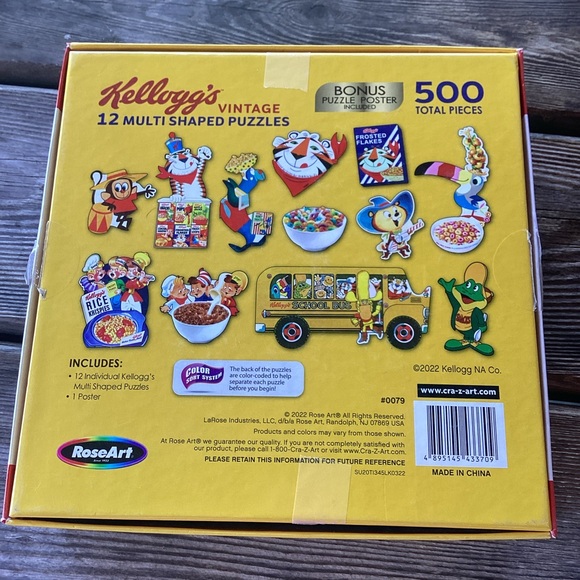 Kellogg's Vintage Puzzle Set - 500 Pieces - 12 puzzles - Picture 2 of 7
